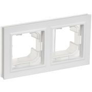 Рамка 2-м BRITE РУ-2-БрАБ-44 IP44 арктич. бел. IEK BR-M22-44-K91