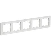 Рамка 5-м BRITE РУ-5-БрАБ арктич. бел. IEK BR-M52-K91