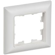 Рамка 1-м BRITE РУ-1-БрАБ арктич. бел./бел. IEK BR-M12-12-K91