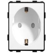 Розетка AUROOM 1-местная (механизм) Белый  250V-16A
