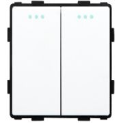 Выключатель «AUROOM» 2-клавишный Механизм Белый 250V-10A