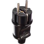 Вилка электрическая с заземл. черн. Makel 10052