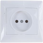 Розетка 1-м СП Севиль 16А IP20 без заземл. бел. UNIVersal С0022