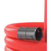Труба гофрированная двустенная ПНД гибкая d75мм с протяжкой с муфтой для кабельной канализации SN10 500Н красн. (уп.50м) DKC 121975
