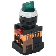 Переключатель АNС-22-2 240В 2 полож. 1НО+1НЗ неон зел. GENERICA BSW10-ANC-2-K06