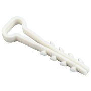 Дюбель-хомут 5х8мм для плоского кабеля нейлон бел. (уп.100шт) IEK UHH35-5-8-100