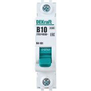 Выключатель автоматический модульный 1п B 10А 4.5кА ВА-101 DEKraft 11005DEK