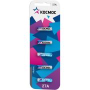 Элемент питания алкалиновый A27 для пультов сигнализаций (блист.5шт) КОСМОС KOC27A5BL
