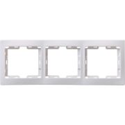 Рамка 3-м Кварта РГ-3-КБ горизонт. бел. GENERICA EMK30-K01-DM