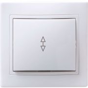 Переключатель проходной 1-кл. СП Кварта 10А IP20 ВСп10-1-0-КБ бел. GENERICA EVK12-K01-10-DM