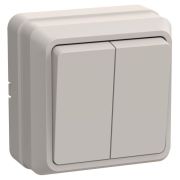 Выключатель 2-кл. ОП Октава 10А IP20 ВС20-2-0-ОКм крем. GENERICA EVO20-K33-10-DC