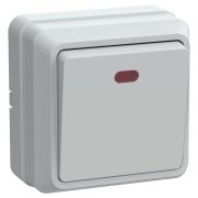 Выключатель 1-кл. ОП Октава 10А IP20 ВС20-1-1-ОБ с индикацией бел. GENERICA EVO11-K01-10-DC