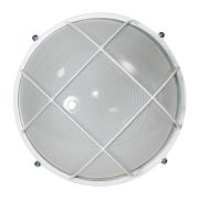 Светильник «Банник» 1102 НПП 03-100-010 1х100Вт E27 IP65 круг большой корпус с решеткой бел. Элетех 1005500931