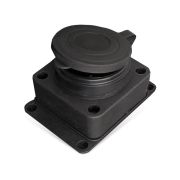 Розетка настенная 16А IP44 250В (еврослот) с заглушкой с заземл. каучук UNIVersal 602229