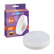 Лампа светодиодная PLED-GX53 8Вт таблетка матовая 5000К холод. бел. GX53 640лм 230В JazzWay 2855404