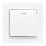 Выключатель 1-кл. СП Минск 10А IP20 с индикатором бел. Basic EKF ERV10-121-10