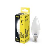 Лампа светодиодная 7Вт C35 свеча 4000К нейтр. бел. E14 230В IEK LLE-C35-7-230-40-E14