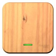 Выключатель 1-кл. ОП Blanca 10А IP20 (сх. 1) 250В с подсветкой с изолир. пластиной ясень SE BLNVA101115