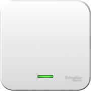 Выключатель 1-кл. ОП Blanca 10А IP20 (сх. 1) 250В с подсветкой с изолир. пластиной бел. SE BLNVA101111