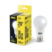 Лампа светодиодная A60 20Вт грушевидная 230В 6500К E27 IEK LLE-A60-20-230-65-E27