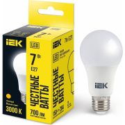 Лампа светодиодная A60 7Вт грушевидная 230В 6500К E27 IEK LLE-A60-7-230-65-E27