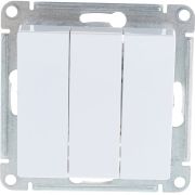 Выключатель 3-кл. СП AtlasDesign 10А IP20 (сх. 1+1+1) 10AX механизм бел. SE ATN000131