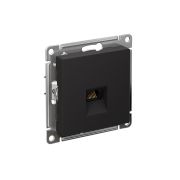 Розетка компьютерная 1-м AtlasDesign RJ45 кат.5E механизм карбон SE ATN001083