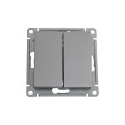 Переключатель проходной 2-кл. СП AtlasDesign 10А IP20 (сх. 6/2) 10AX механизм сталь SE ATN000965