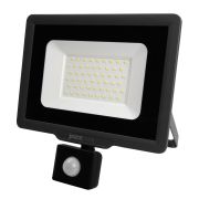 Прожектор светодиодный PFL-C3 SENSOR 50Вт 6500К IP65 ДО закален. прозр. стекло датчик движения инфракрасный Pro JazzWay 5026940A