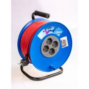 Удлинитель на катушке 4х50м с заземл. 16А IP20 3.5кВт ПВС 3х1.5 КОСМОС YKKsm50m-4g-Z(16A)