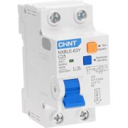 Выключатель автоматический дифференциального тока 1п+N C 25А 30мА электрон. тип AC 4.5кА NXBLE-63Y (R) CHINT 105544