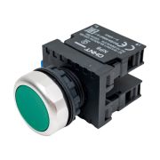 Кнопка управления NP8-11BN/3 без подсветки зел. 1НО+1НЗ IP65 (R) CHINT 667113