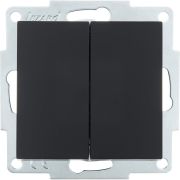 Выключатель 2-кл. СП Vesna механизм черн. бархат LEZARD 742-4288-101