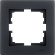 Рамка 1-местн. горизонт. VESNA черн. бархат LEZARD 742-4200-146