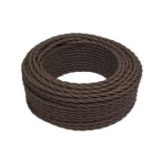Провод ретро 3х1.5 матов. корич. (уп.50м) Bironi B1-434-72-50
