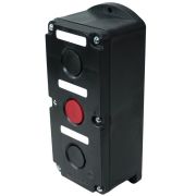 Пост управления ПКЕ 222-3 У2 10А 660В 3 элемента черн. и крас. цилиндр накладной IP54 Электротехник ET519078