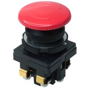 Выключатель кнопочный КЕ-141 У2 исп.2 1НО+1НЗ гриб с фиксацией 10А IP54 660В красн. Электротехник ET502409