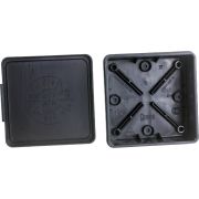 Коробка распределительная ОП 100х100х40 для прямого монтажа двухкомпонентн. безгалогенная (HF) 12 вводов IP66 черн. Промрукав 60-0303-9005