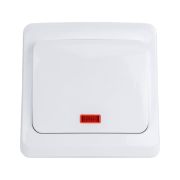 Выключатель 1-кл. СП Этюд 10А IP20 с подсветкой бел. SE BC10-005B