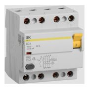 Выключатель дифференциального тока (УЗО) 4п 80А 30мА тип AC ВД1-63 KARAT IEK MDV10-4-080-030