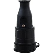 Разъем штепсельный 1х16А 2P+PE 220-240В IP44 с заглушкой каучук LEZARD 106-0400-0102/102