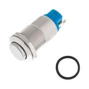 Кнопка антивандальная d12 без фикс. (2с) (ON)-OFF выпуклая (A12-B2) блист. Rexant 06-0339-A