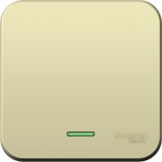 Выключатель 1-кл. ОП Blanca 10А IP20 (сх. 1) 250В с подсветкой с изолир. пластиной беж. SE BLNVA101117