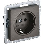 Розетка 1-м СП BRITE РС14-1-0-БрТБ 16А с заземл. защ. шторки механизм бронза IEK BR-R14-16-K45