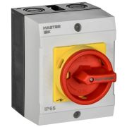 Переключатель кулачковый 16А (сх. 10) в боксе закрытая рукоятка авар. IEK MI-CS22-016-010